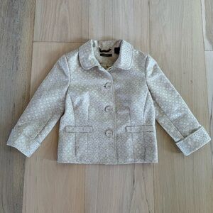 Liz Claiborne Cream Blazer Suit Jacket Size 10